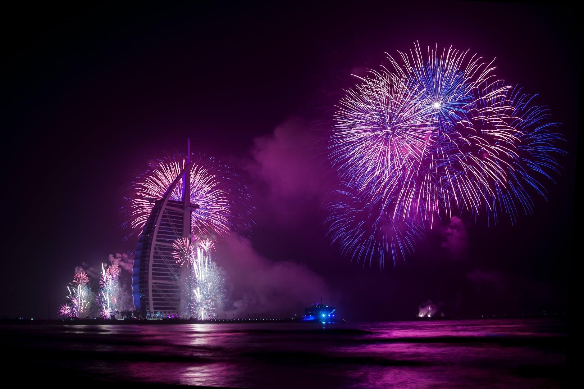 Feux artfice dubai
