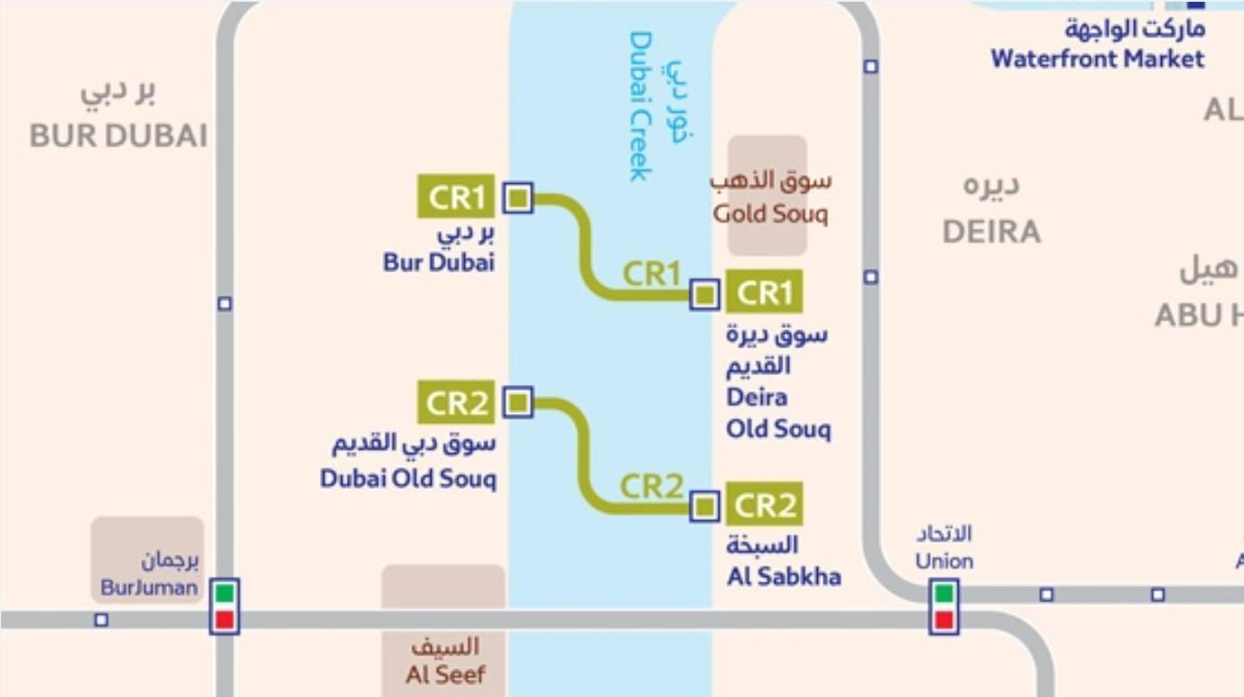 Traditional abra route map